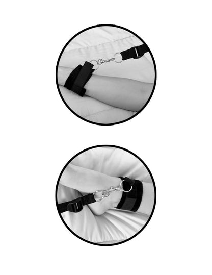 PIPEDREAM - FETISH FANTASY SERIES LIMITED EDITION - WRAPAROUND MATTRESS RESTRAINTS  BLACK