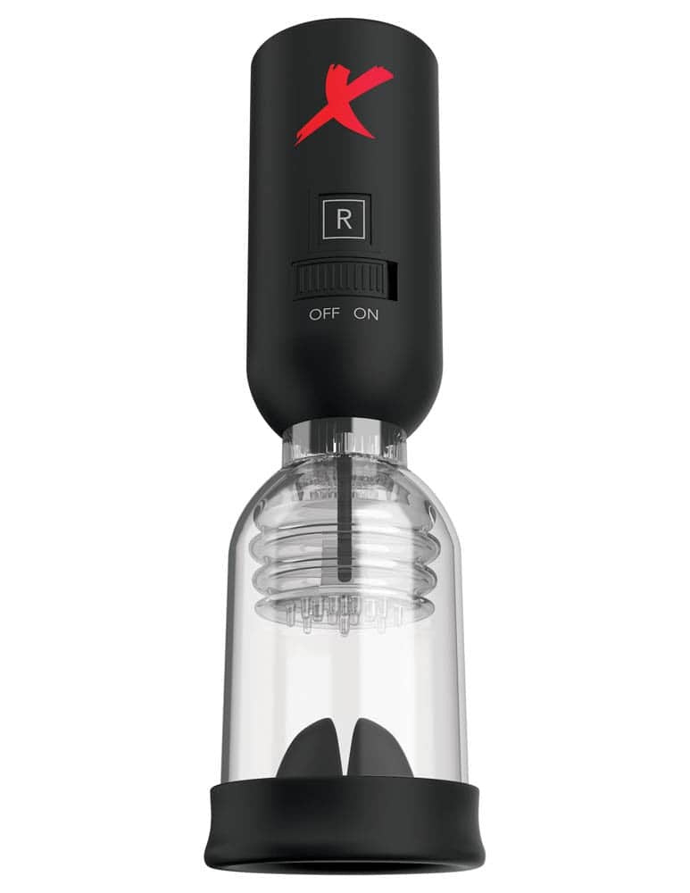 PIPEDREAM - PDX ELITE - TIP TEAZER POWER PUMP  CLEAR/BLACK