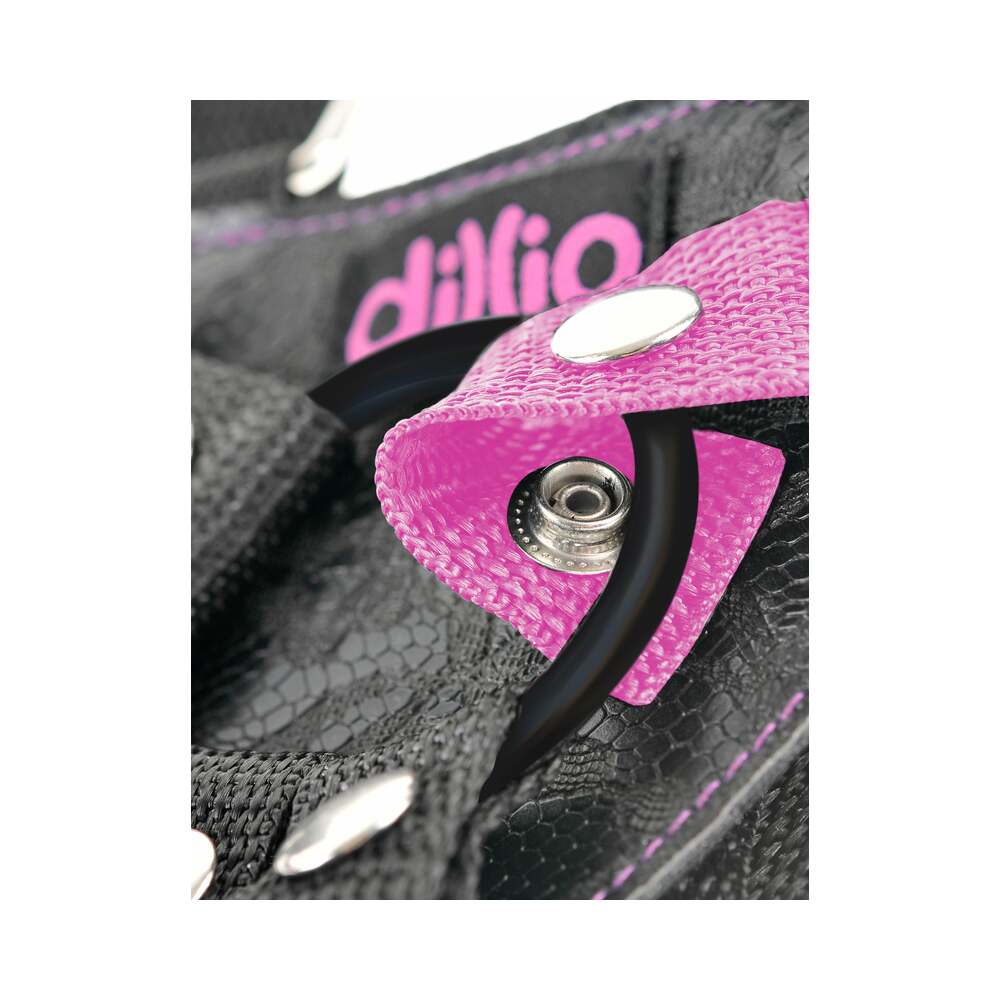 PIPEDREAM - DILLIO ARNES AJUSTABLE CON TIRANTES DE 7 PULGADAS COLOR ROSA