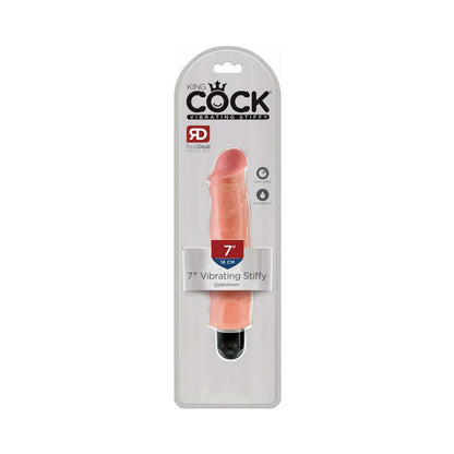 KING COCK 7 IN. VIBRATING STIFFY REALISTIC DILDO BEIGE