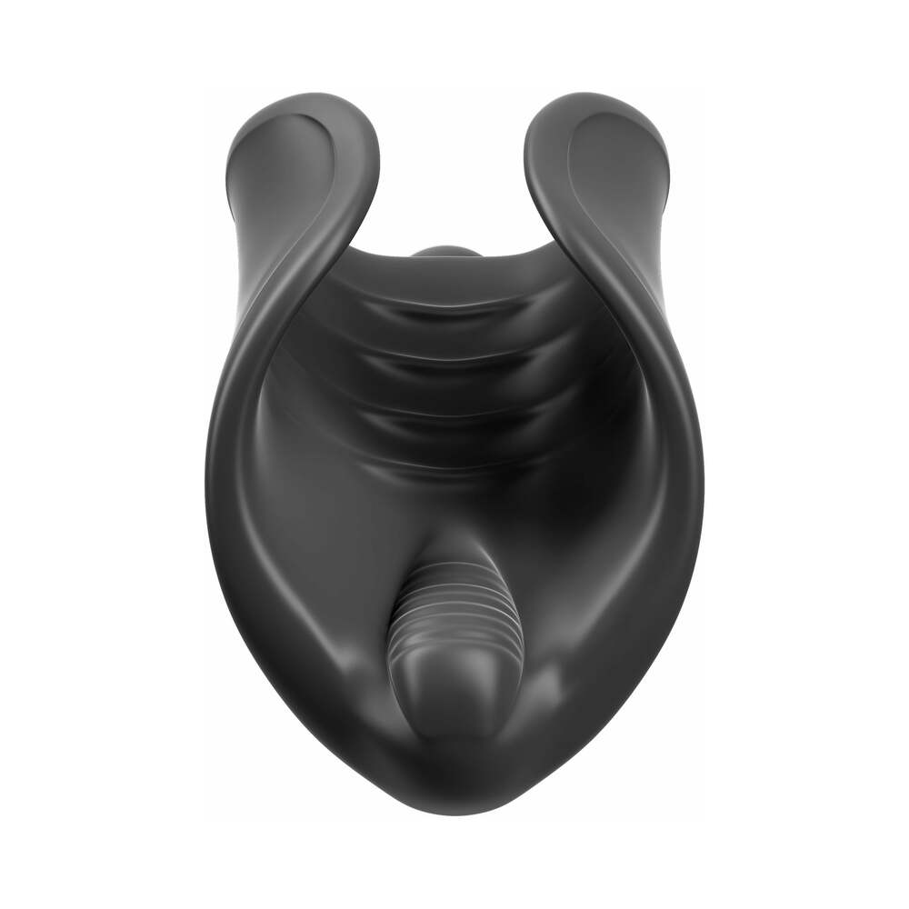 PDX BRANDS - PDX ELITE VIBRATING SILICONE STIMULATOR STROKER BLACK