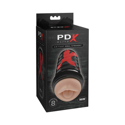 PDX ELITE AIR TIGHT ORAL STROKER BEIGE/BLACK