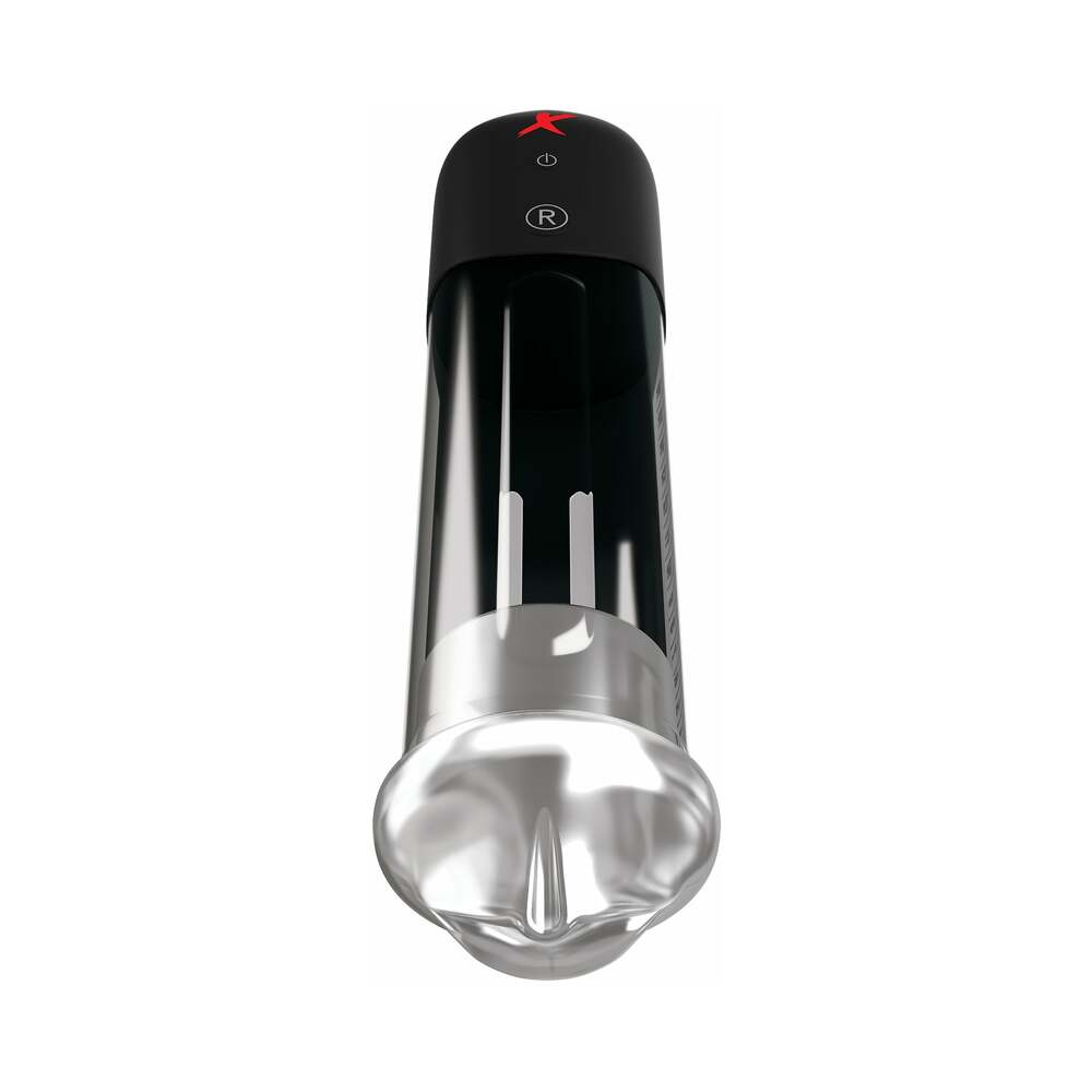 PDX BRANDS - PDX ELITE BLOWJOB POWER PUMP AUTOMATED SUCTION CLEAR/BLACK