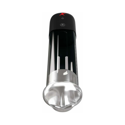 PDX BRANDS - PDX ELITE BLOWJOB POWER PUMP AUTOMATED SUCTION CLEAR/BLACK