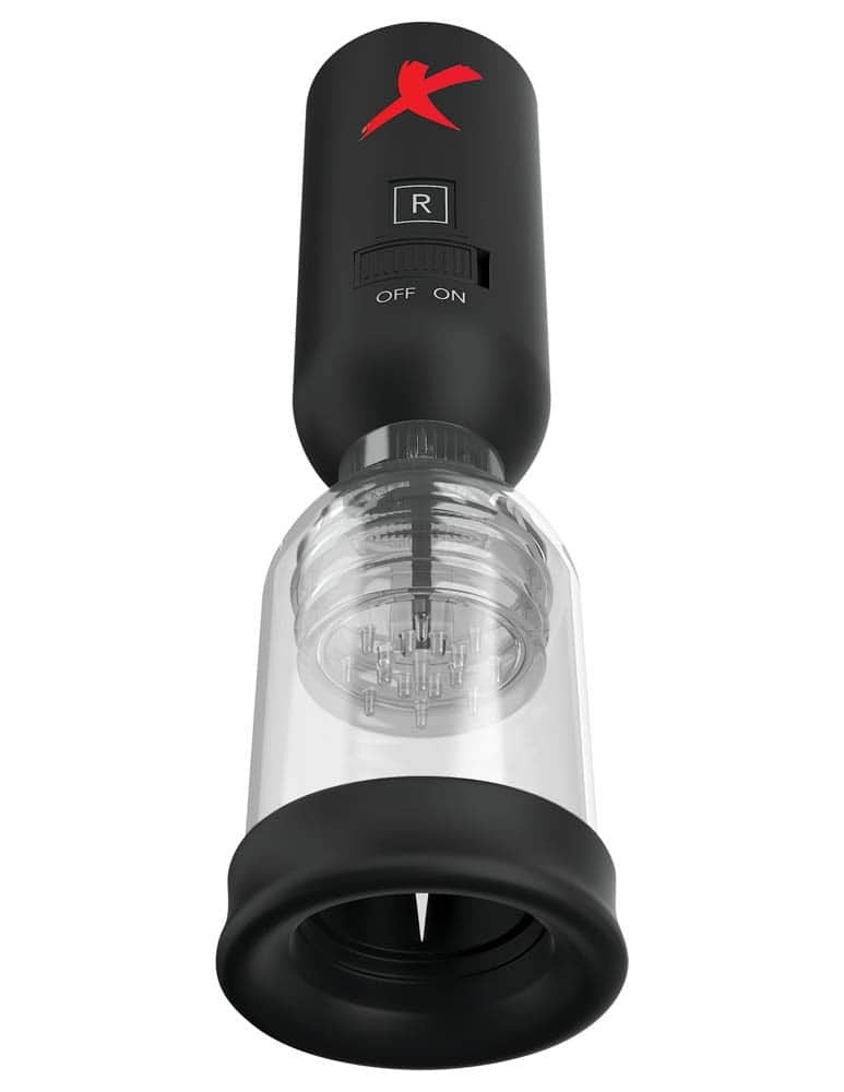 PIPEDREAM - PDX ELITE - TIP TEAZER POWER PUMP  CLEAR/BLACK