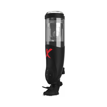 PDX BRANDS - PDX ELITE DELUXE MEGA-BATOR ROTATING THRUSTING MASTURBATOR CLEAR/BLACK