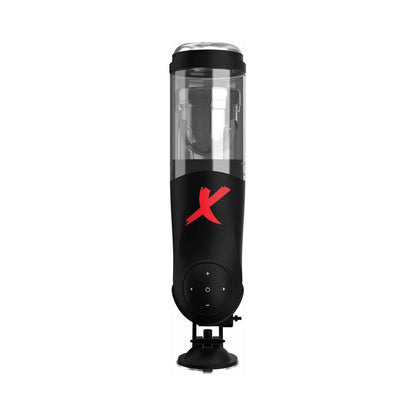 PDX BRANDS - PDX ELITE DELUXE MEGA-BATOR ROTATING THRUSTING MASTURBATOR CLEAR/BLACK