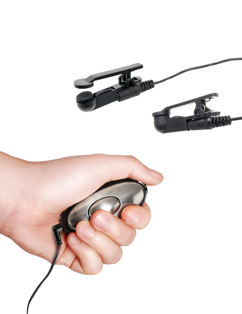 PIPEDREAM - FETISH FANTASY SERIES - SHOCK THERAPY NIPPLE CLAMPS  BLACK/SILVER