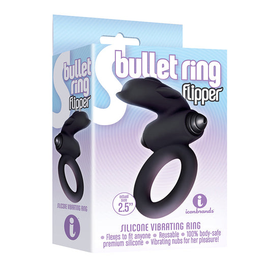 ICON BRANDS - THE 9''S, S-BULLET RING - FLIPPER, SILICONE