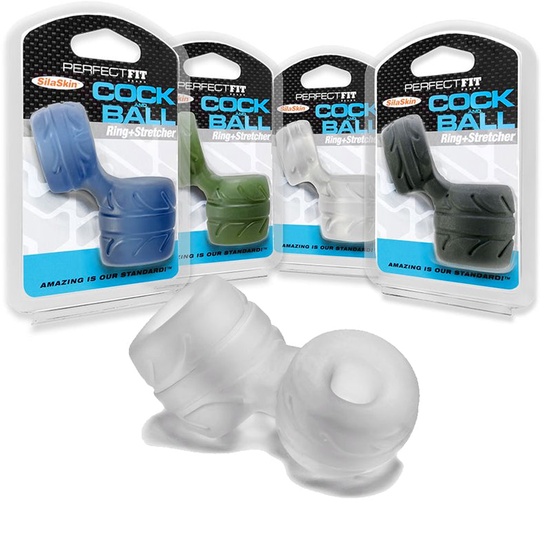 PERFECT FIT - COCK + BALL RING & STRETCHER CLEAR