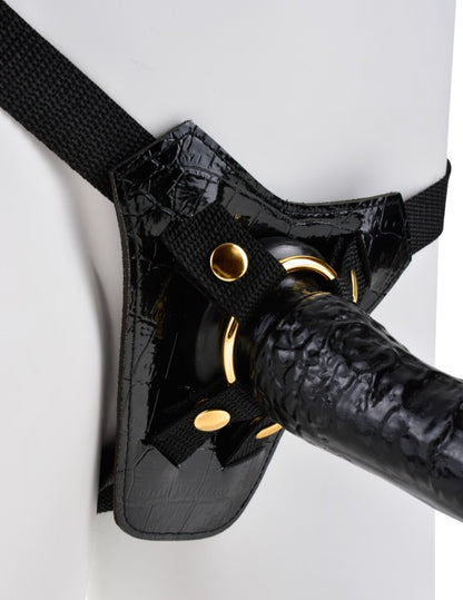 PIPEDREAM - FETISH FANTASY GOLD - DESIGNER STRAP-ON  BLACK