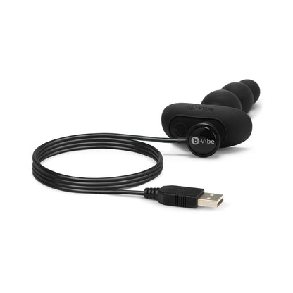 B-VIBE - TRIPLET RECHARGEABLE REMOTE CONTROLLED VIBRATING ANAL BEADS PLUG