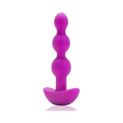 B-VIBE TRIPLET RECHARGEABLE REMOTE-CONTROLLED VIBRATING ANAL BEADS PLUG FUCHSIA