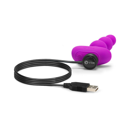 B-VIBE - TRIPLET RECHARGEABLE REMOTE CONTROLLED VIBRATING ANAL BEADS PLUG