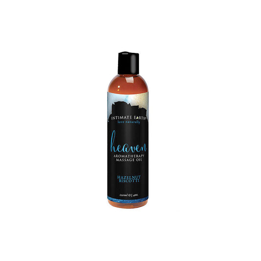 INTIMATE EARTH - HEAVEN HAZELNUT BISCOTTI MASSAGE OIL 120 ML/4 OZ