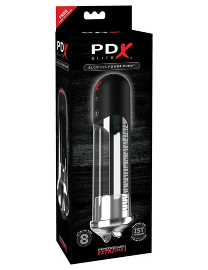 PIPEDREAM - PDX ELITE - BLOWJOB POWER PUMP  CLEAR/BLACK