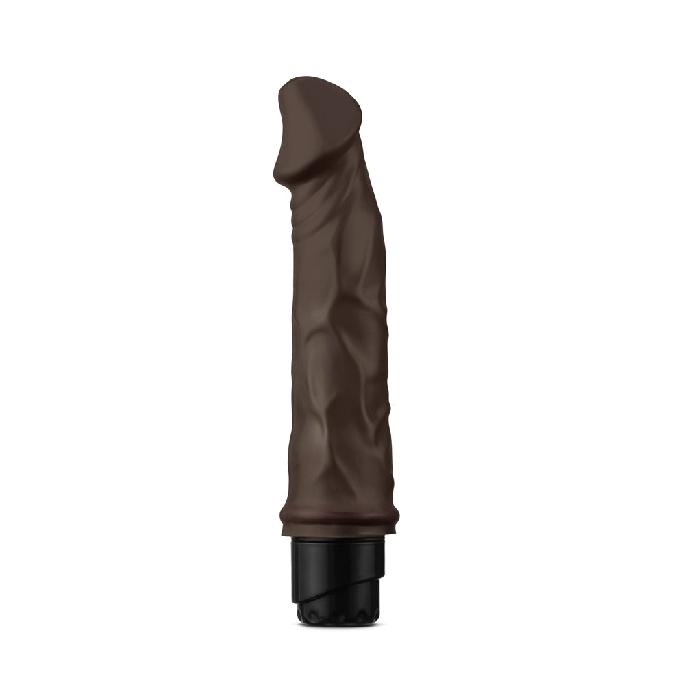DR. SKIN COCK VIBE 6 REALISTIC 8.75 IN. VIBRATING DILDO BROWN