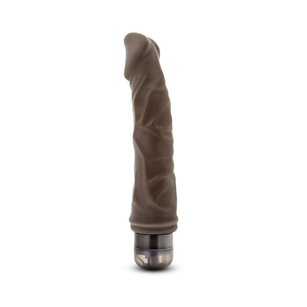 DR. SKIN VIBE 6 REALISTIC 8.75 IN. VIBRATING DILDO BROWN