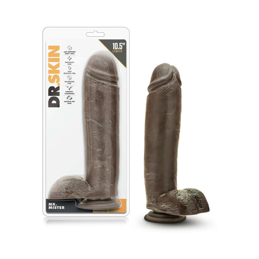 BLUSH - DR. SKIN MR. MISTER REALISTIC 10.5 IN. DILDO WITH BALLS