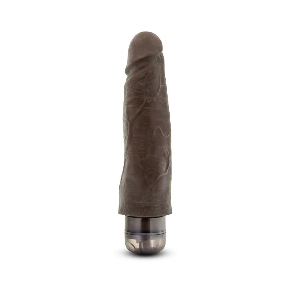 DR. SKIN VIBE 14 REALISTIC 8 IN. VIBRATING DILDO BROWN