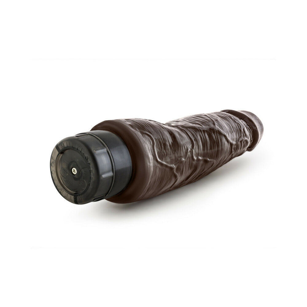 DR. SKIN VIBE 14 REALISTIC 8 IN. VIBRATING DILDO BROWN