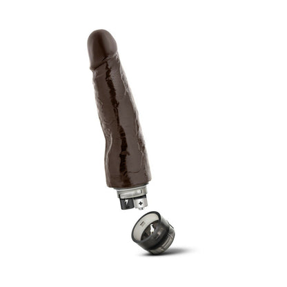 DR. SKIN VIBE 14 REALISTIC 8 IN. VIBRATING DILDO BROWN