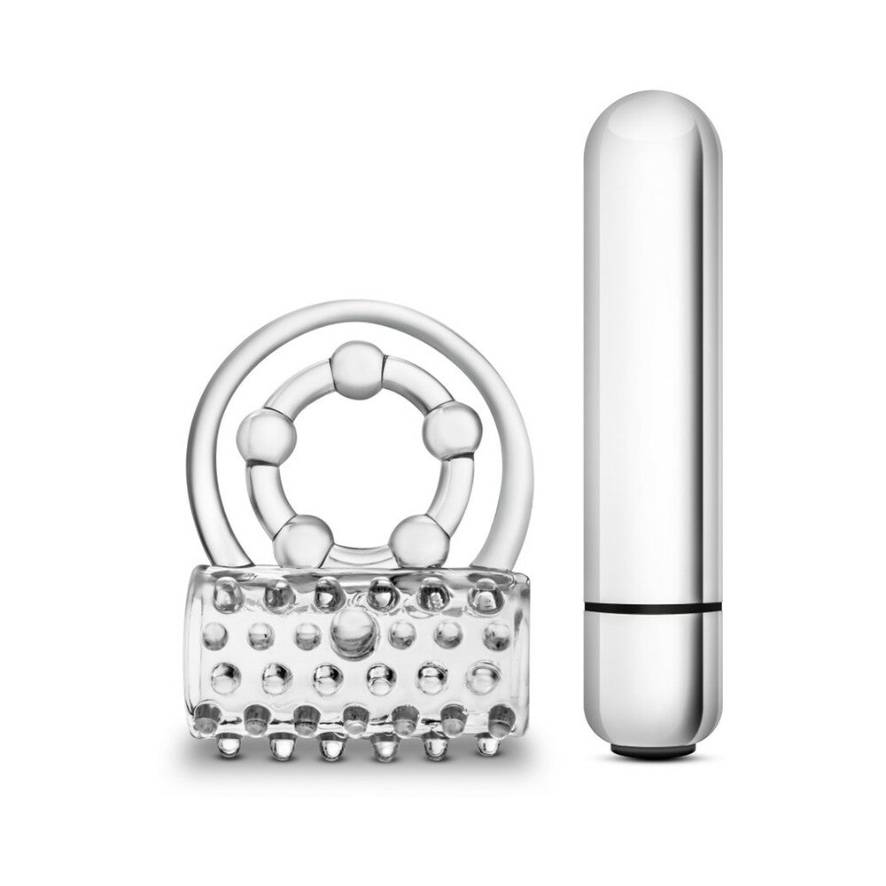 BLUSH - STAY HARD VIBRATING SUPER CLITIFIER COCKRING CLEAR