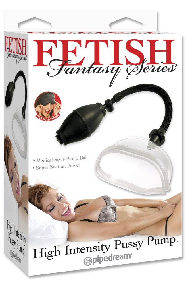 PIPEDREAM - FETISH FANTASY SERIES - HIGH INTENSITY PUSSY PUMP  CLEAR/BLACK