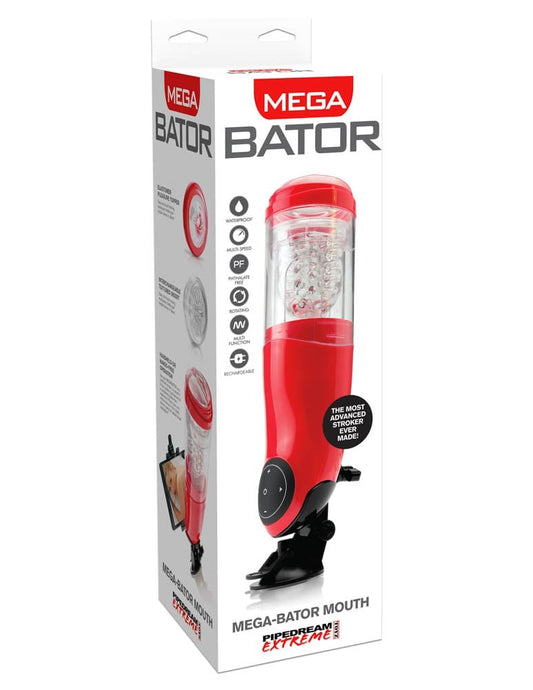PIPEDREAM - PDX EXTREME - MEGA-BATOR MOUTH  RED/CLEAR