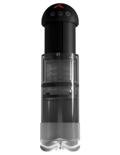 PIPEDREAM - PDX ELITE - EXTENDER PRO VIBRATING PUMP  CLEAR/BLACK