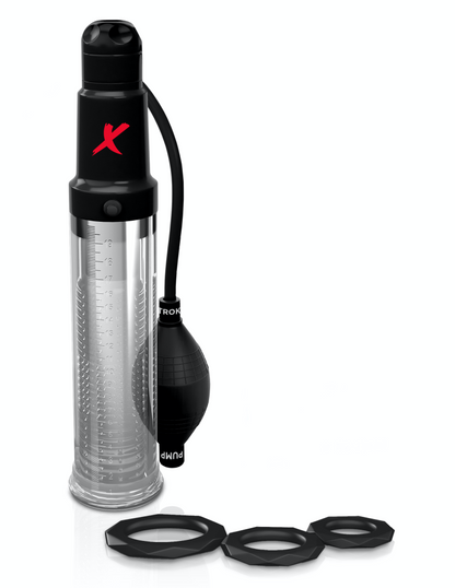 PIPEDREAM - PDX ELITE - SUCK-N-PUMP STROKER  CLEAR/BLACK