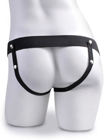 PIPEDREAM - FETISH FANTASY SERIES - 6" HOLLOW STRAP-ON WITH REMOTE LIGHT/BLACK