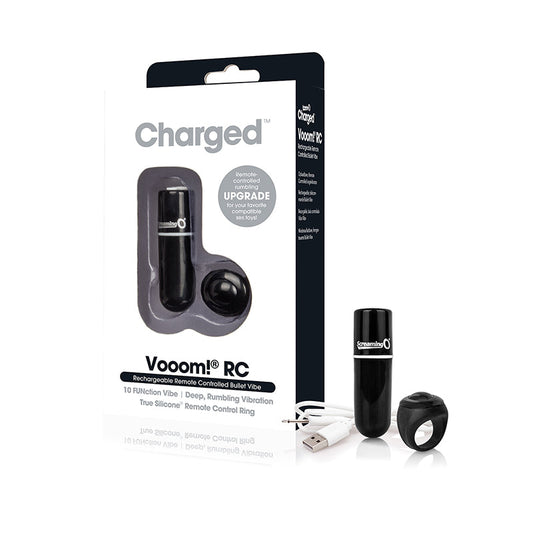 SCREAMING O CHARGED VOOOM REMOTE CONTROL BULLET - BLACK