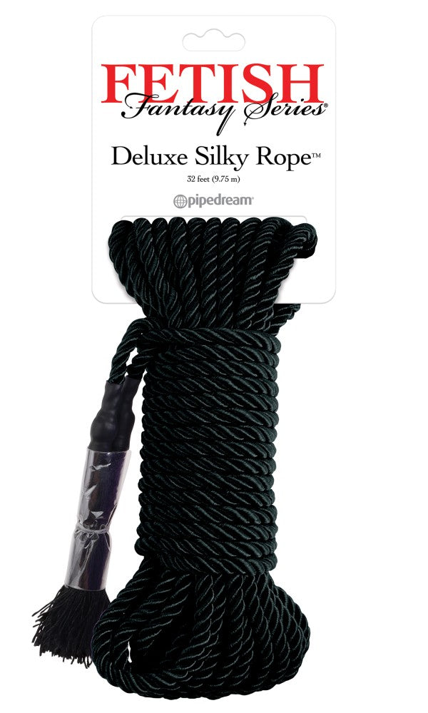 PIPEDREAM - FETISH FANTASY SERIES - DELUXE SILK ROPE  BLACK