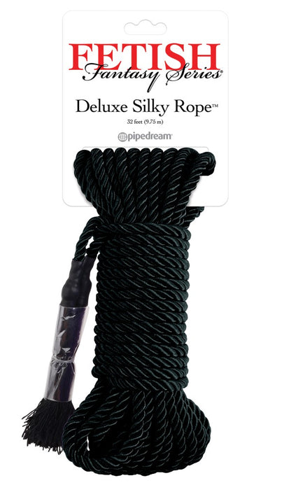 PIPEDREAM - FETISH FANTASY SERIES - DELUXE SILK ROPE  BLACK