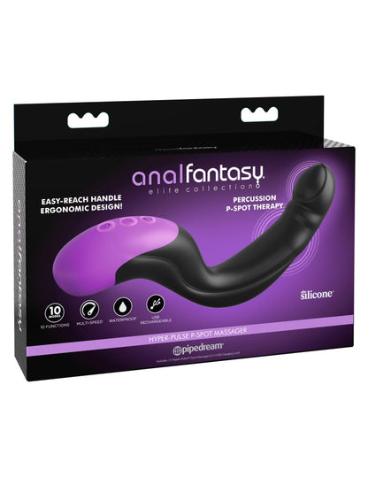 PIPEDREAM - ANAL FANTASY ELITE - HYPER-PULSE P-SPOT MASSAGER BLACK/ PURPLE