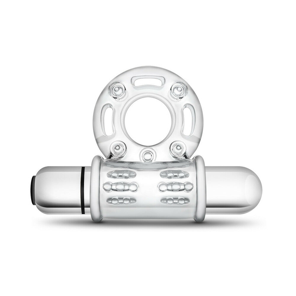 BLUSH - STAY HARD 10 FUNCTION VIBRATING BULL RING CLEAR