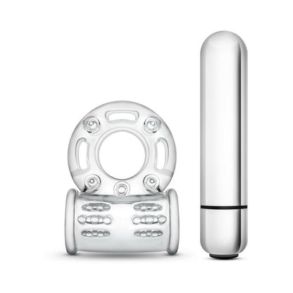BLUSH - STAY HARD 10 FUNCTION VIBRATING BULL RING CLEAR