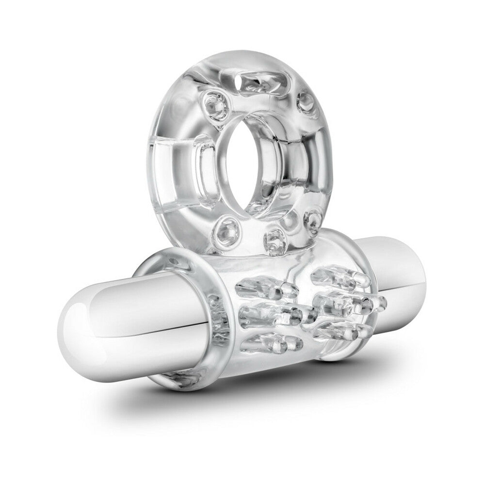 BLUSH - STAY HARD 10 FUNCTION VIBRATING BULL RING CLEAR