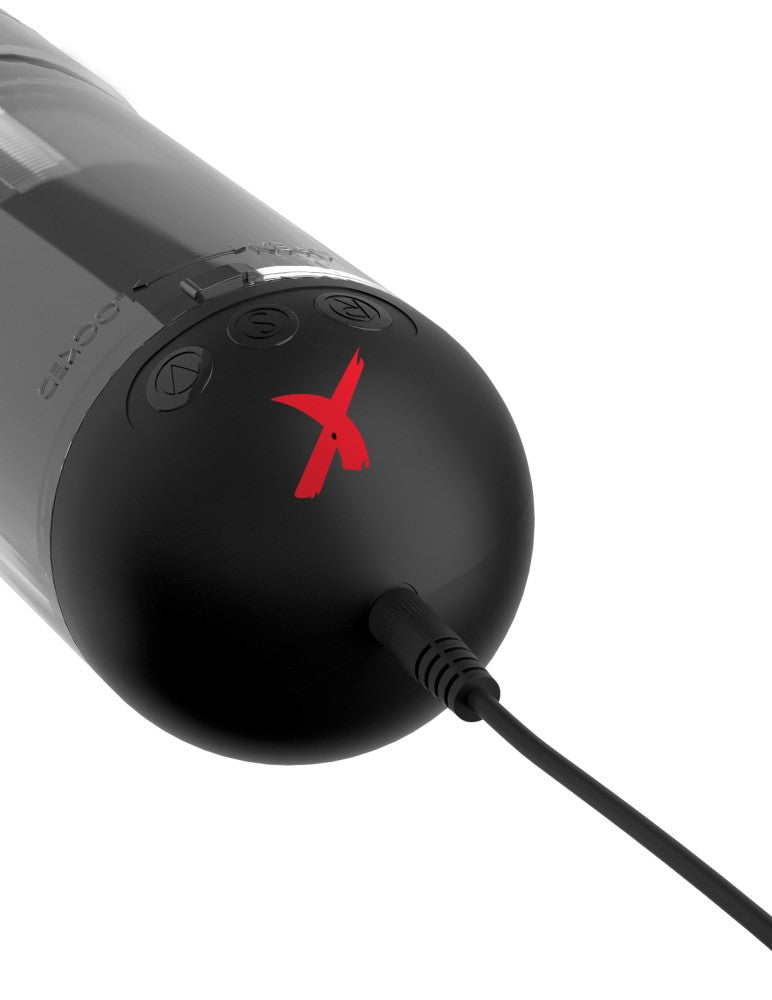 PIPEDREAM - PDX ELITE - EXTENDER PRO VIBRATING PUMP  CLEAR/BLACK