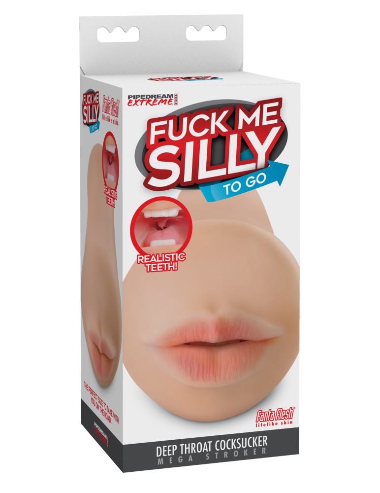PIPEDREAM - PDX EXTREME - FUCK ME SILLY TO GO - DEEP THROAT COCKSUCKER MEGA STROKER  LIGHT