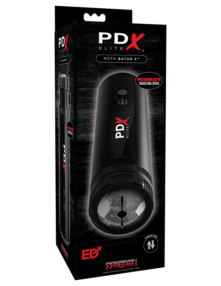 PIPEDREAM - PDX ELITE - MOTO BATOR X BLACK