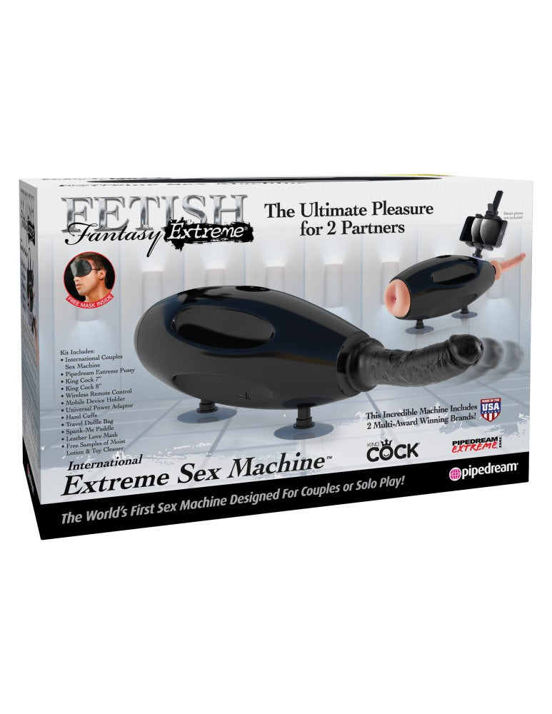 PIPEDREAM - FETISH FANTASY EXTREME - INTERNATIONAL EXTREME SEX MACHINE BLACK/LIGHT