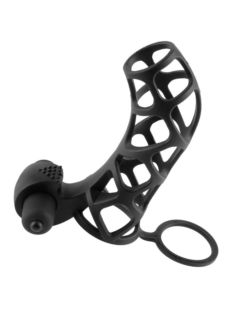 PIPEDREAM - FANTASY X-TENSIONS - EXTREME SILICONE POWER CAGE  BLACK