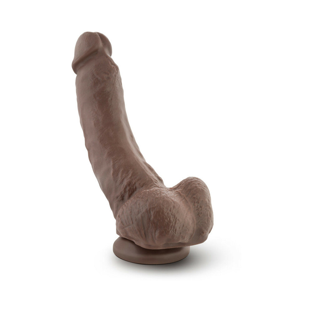DR. SKIN MR. MAYOR REALISTIC 9 IN. DILDO WITH BALLS BROWN