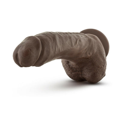 DR. SKIN MR. MAYOR REALISTIC 9 IN. DILDO WITH BALLS BROWN