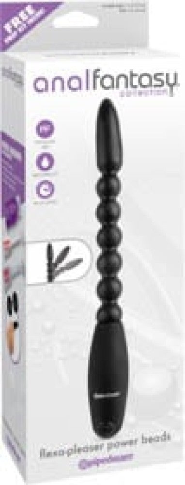 PIPEDREAM - ANAL FANTASY COLLECTION - FLEXA-PLEASER POWER BEADS  BLACK