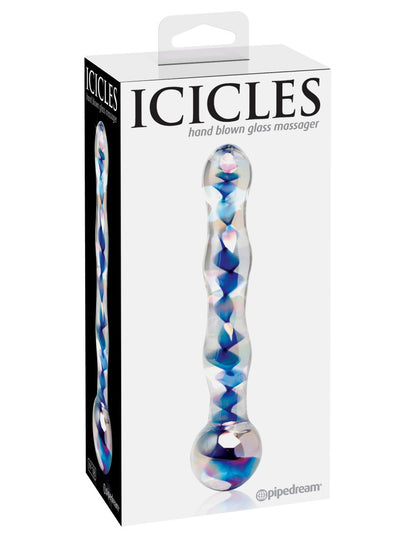 PIPEDREAM - ICICLES - NO. 8  CLEAR/BLUE