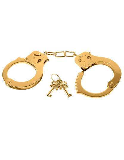 PIPEDREAM - FETISH FANTASY GOLD - METAL CUFFS  GOLD