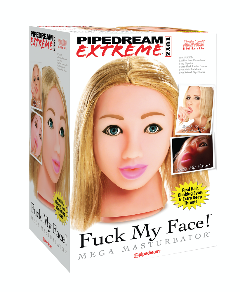 PIPEDREAM - PDX EXTREME - FUCK MY FACE MEGA MASTURBATOR - BLONDE  LIGHT